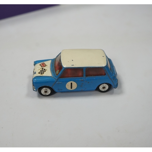 301 - A collection of Corgi Toys and Matchbox series diecast vehicles, including a Lotus Elan 2, with Tig... 