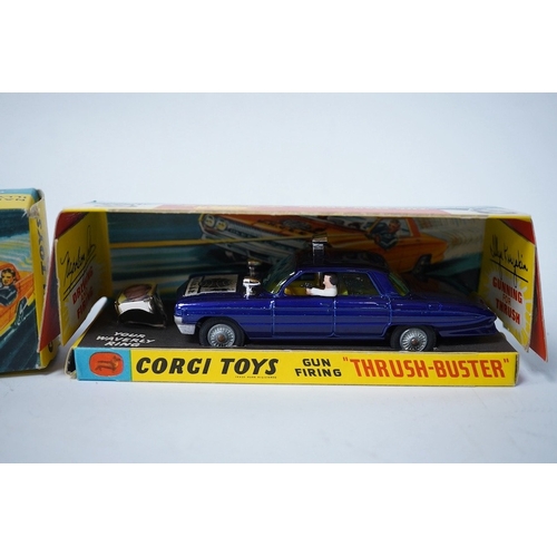 314 - A boxed Corgi Toys (497) Man From Uncle boxed Thrush-Buster, Oldsmobile super 88, together with the ... 