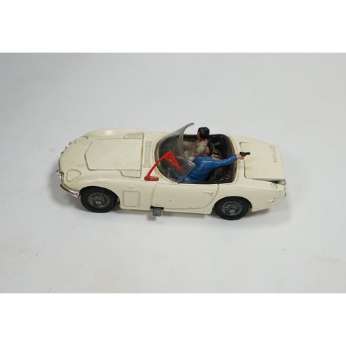 315 - A boxed Corgi Toys (336) James Bond 007 Toyota 2000GT, with the inner display stand, the envelope fo... 