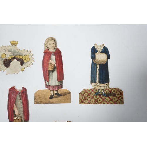 322 - An early 19th century boxed Rudolph Ackermann La Poupee-Modele paper doll set, comprising of a doubl... 