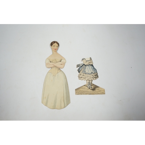 322 - An early 19th century boxed Rudolph Ackermann La Poupee-Modele paper doll set, comprising of a doubl... 