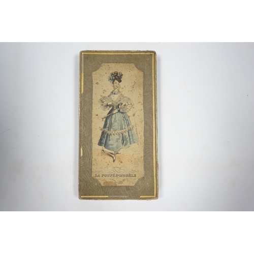 322 - An early 19th century boxed Rudolph Ackermann La Poupee-Modele paper doll set, comprising of a doubl... 