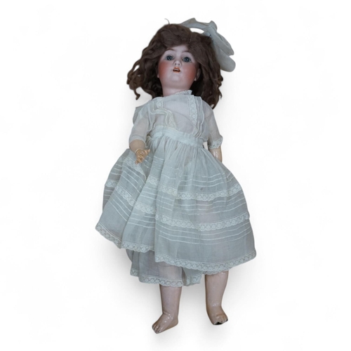 330 - An Alt Beck and Gottschalk bisque doll. Condition - fair