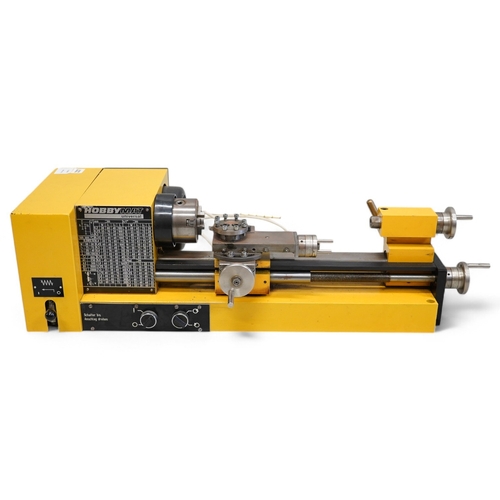 337 - A Hobbymat Universal precision lathe, type MD65, length 79cm. Condition - fair to good.