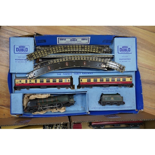 342 - A collection of Hornby Dublo model railway for 3-rail running, including a boxed EDP12 Passenger Tra... 