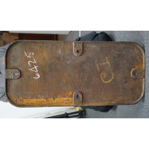 358 - A cast iron GWR locomotive cab side number plate for a Class 64xx 0-6-0PT locomotive, 6425, built in... 