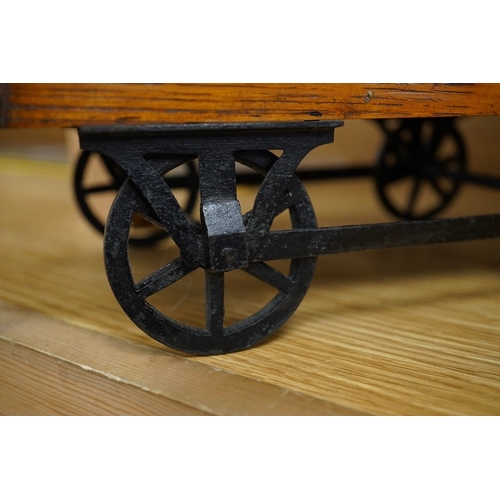 369 - A late 19th or early 20th century novelty cigar box in the form of a railway coal wagon in Great Eas... 