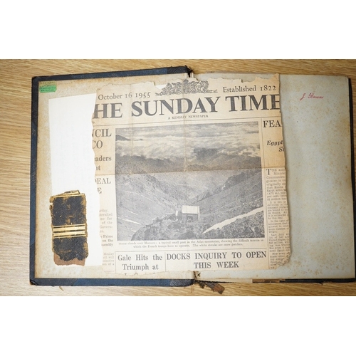 427 - Auction History. A late Victorian album of mainly newspaper cuttings relating to auctions and the 'k... 