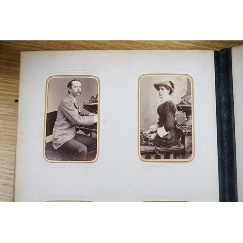 440 - A collection of Victorian and later Sussex related photograph albums comprising a bird and flower em... 