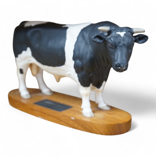 477 - A Beswick Fresian bull, 29cm wide. Conditon - good