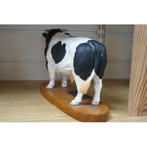 477 - A Beswick Fresian bull, 29cm wide. Conditon - good