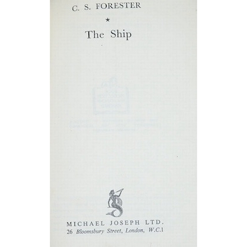 481 - ° ° Forester, C.S. - The Ship, 1st edition, 1943, Sangorski & Sutcliffe/Zaehnsdorf blue full crushed... 