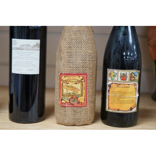 492 - Four bottles of mixed wine to include Chateau Pichon Longueville 1998 and Chateau Branaire-Ducru 200... 