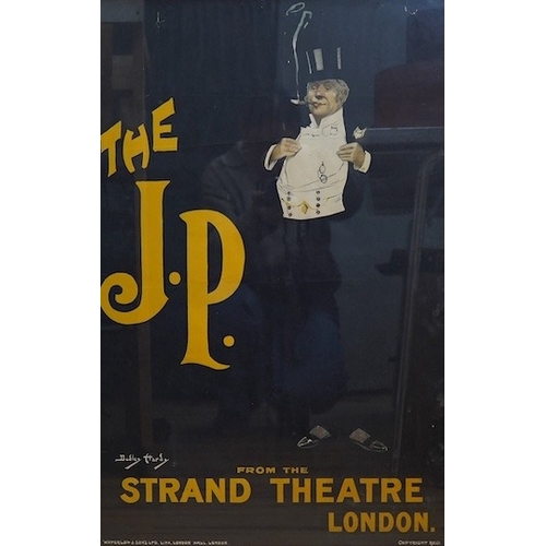 558 - A The J.P Strand Theatre poster, copyright Waterloo & Sons ltd, London, framed. Condition - fair... 