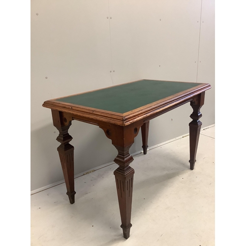 67 - A Victorian writing table from The Royal College of Surgeons, width 112cm, depth 68cm, height 79cm. ... 