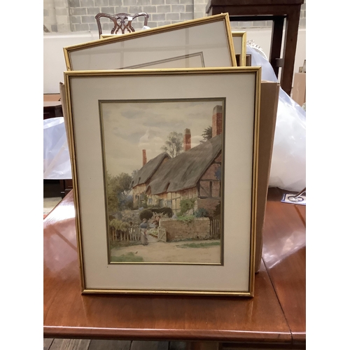 74 - Assorted oils, watercolour and prints. Condition - fair