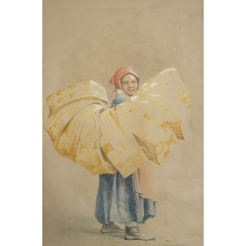 744 - 19th century, Russian School, three watercolours and mixed medias, Full length figural studies, each... 