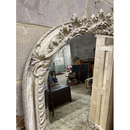 92 - A Victorian style overmantel mirror, width 122cm, height 177cm. Condition - good