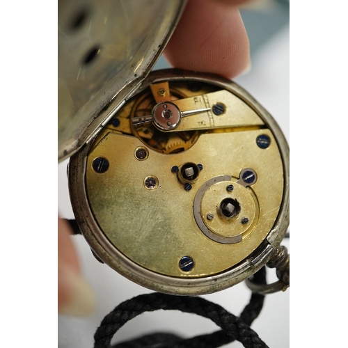 933 - A George V Waltham silver open faced key wind pocket watch (a.f.), a 935 white metal open faced pock... 