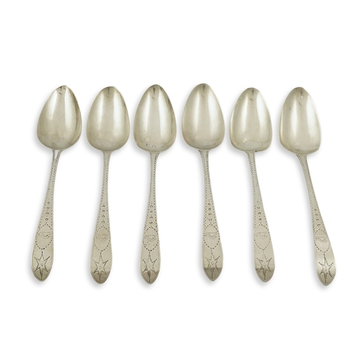 1830 - Five Victorian silver Old English pattern dessert spoons, by George Adams, London, 1880 and three ot... 