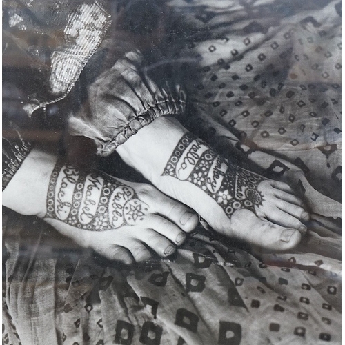 254 - Peter Hujar (1934-87) - black and white photograph, tattooed feet, 38x37cm, frameless.  Peter Hujar ... 