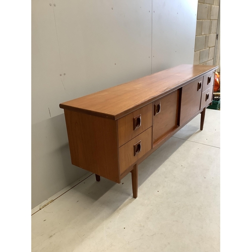 41 - A mid century Bath Cabinet Makers teak sideboard, width 198cm, depth 45cm, height 73cm. Condition - ... 