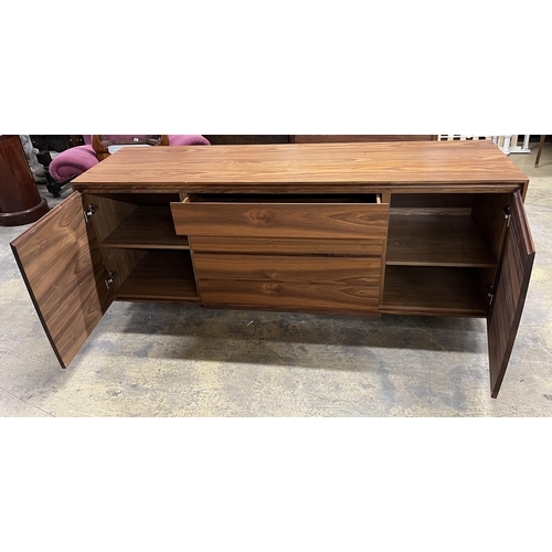 45 - A Contemporary American black walnut sideboard, by Chartwood design Ltd., width 200cm, depth 55cm, h... 