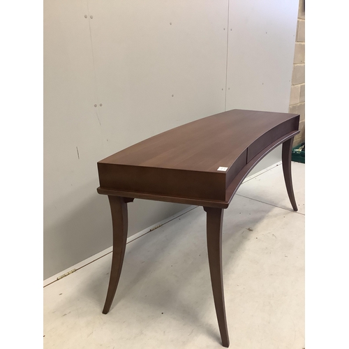 48 - A Porada ash dressing table, width 156cm, depth 52cm, height 74cm. Condition - fair to good