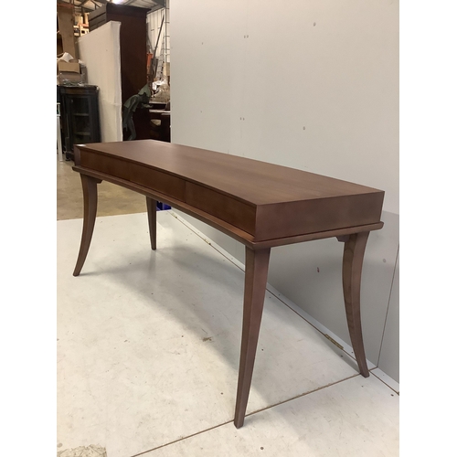 48 - A Porada ash dressing table, width 156cm, depth 52cm, height 74cm. Condition - fair to good