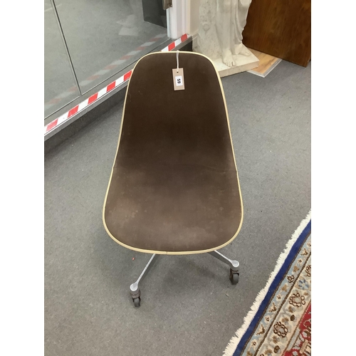 59 - A Herman Miller swivel chair, width 47cm, height 75cm. Condition - fair