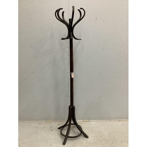 94 - A beech bentwood coatstand, height 183cm. Condition - fair