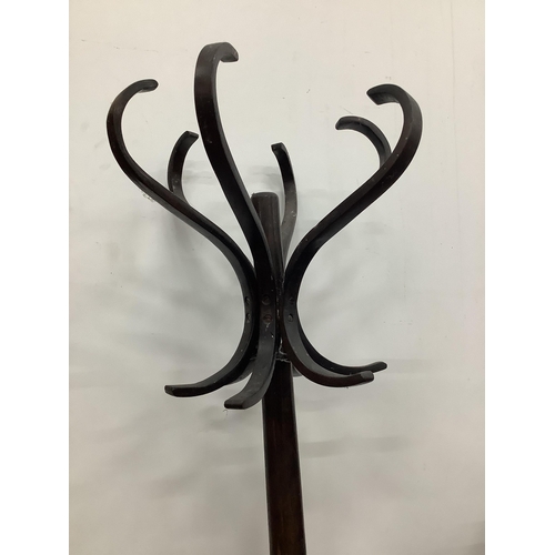 94 - A beech bentwood coatstand, height 183cm. Condition - fair