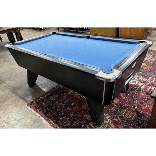 1048 - A Supreme pool table with all accessories, width 210cm, depth 120cm, height 82cm. Condition - fair, ... 