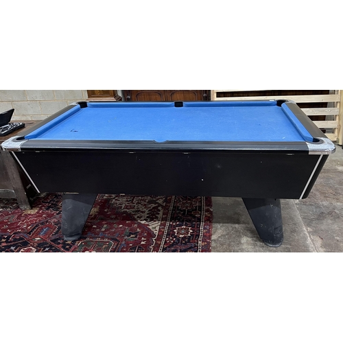 1048 - A Supreme pool table with all accessories, width 210cm, depth 120cm, height 82cm. Condition - fair, ... 