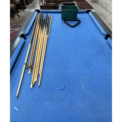 1048 - A Supreme pool table with all accessories, width 210cm, depth 120cm, height 82cm. Condition - fair, ... 