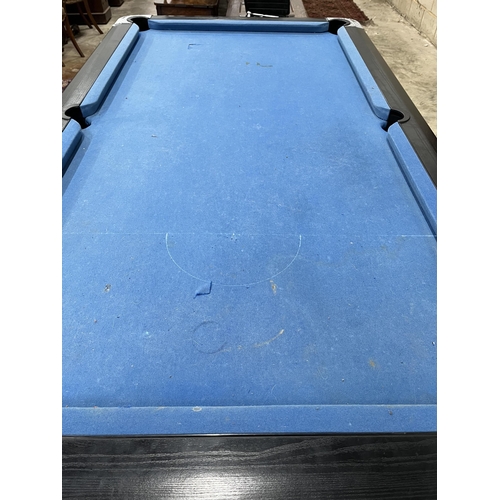 1048 - A Supreme pool table with all accessories, width 210cm, depth 120cm, height 82cm. Condition - fair, ... 