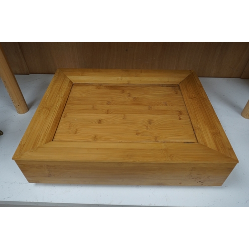 1617 - An Alessi bamboo box, 'Fat Tray', 50cm. Condition - good