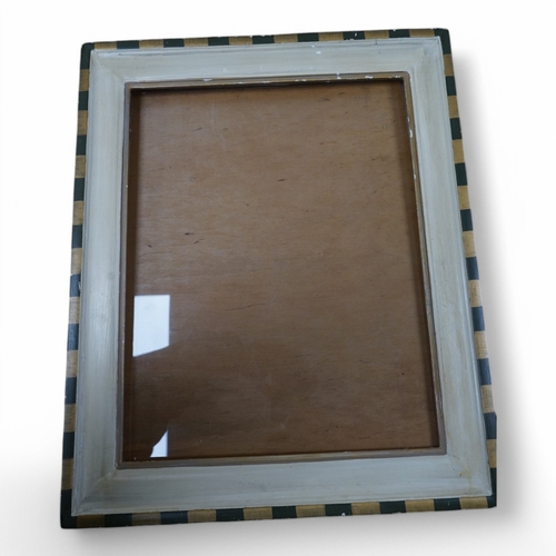 1644 - A 20th century painted picture frame, aperture size 37 x 29cm. Condition - fair