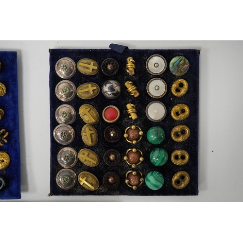 452 - A good collection of assorted late Victorian/Edwardian buttons and dress studs;Condition - good incl... 