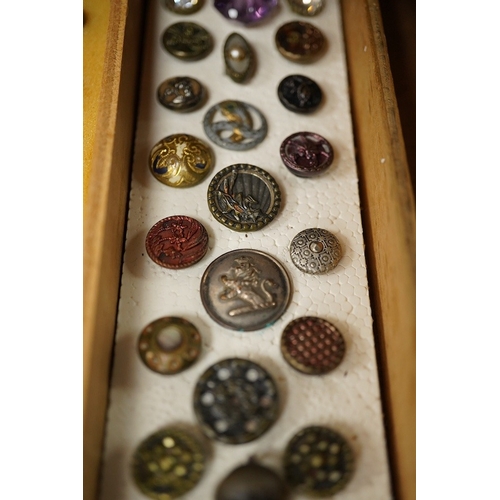 472 - Ninety one assorted late 19th/early 20th century small buttons and studs, largest 16mm;Condition - s... 