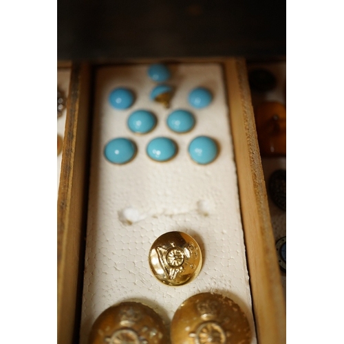 473 - A collection of assorted early to mid 20th century buttons, largest 23mm;Condition - good cut steel ... 