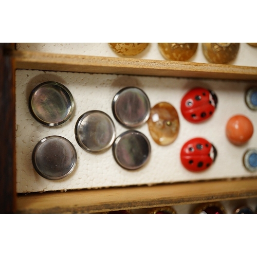 473 - A collection of assorted early to mid 20th century buttons, largest 23mm;Condition - good cut steel ... 