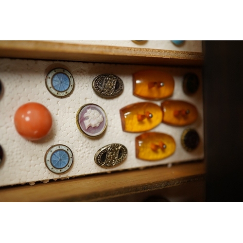 473 - A collection of assorted early to mid 20th century buttons, largest 23mm;Condition - good cut steel ... 