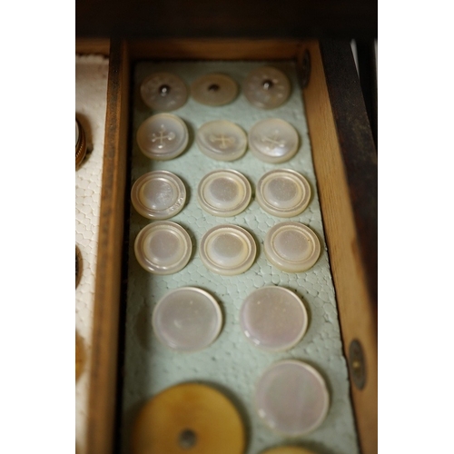 473 - A collection of assorted early to mid 20th century buttons, largest 23mm;Condition - good cut steel ... 