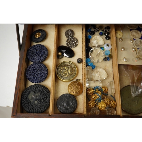 474 - A collection of assorted Victorian and later buttons, largest 46mm;Condition - fair to good includin... 