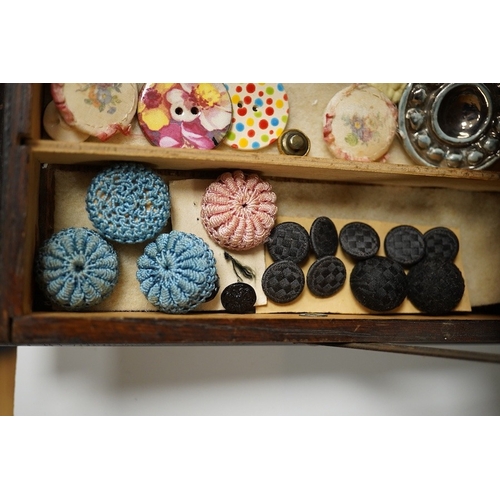 474 - A collection of assorted Victorian and later buttons, largest 46mm;Condition - fair to good includin... 