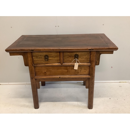 55 - A Chinese hall table, width 103cm, depth 48cm, height 80cm. Condition - good