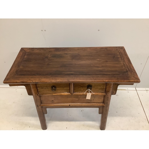 55 - A Chinese hall table, width 103cm, depth 48cm, height 80cm. Condition - good