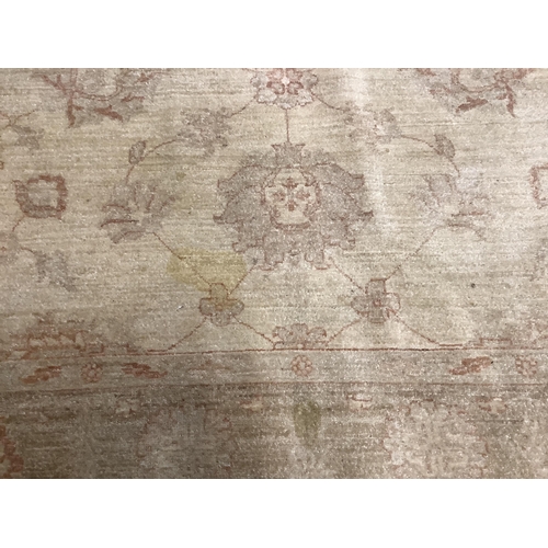 66 - A Zeigler style ivory ground carpet, 260cm x 178cm. Condition - good but has a small stained patch a... 