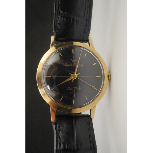 119 - A gentleman's 1950's 9ct gold Smiths Imperial manual wind wrist watch, on a later associated Condor ... 